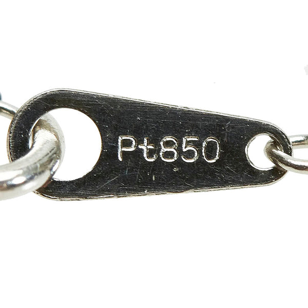 Pt900 プラチナ Pt850 プラチナ ダイヤ0.30ct ネックレス レディース 【中古】