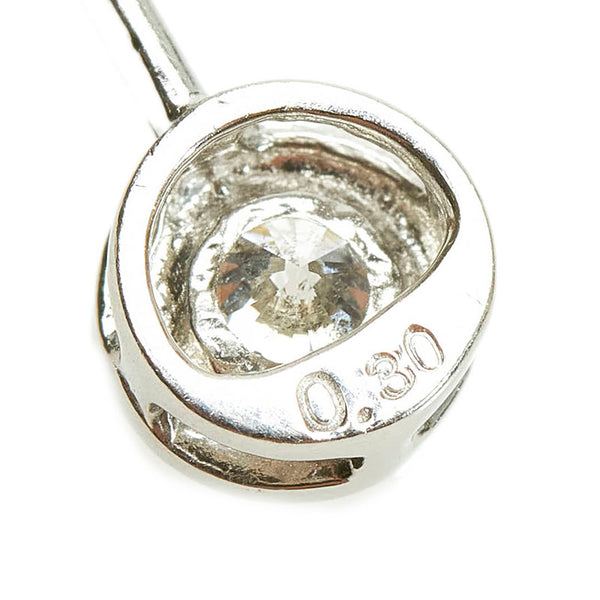 Pt900 プラチナ Pt850 プラチナ ダイヤ0.30ct ネックレス レディース 【中古】