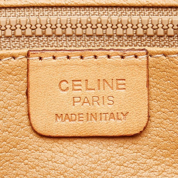 セリーヌ マカダム セカンドバッグ ブラウン PVC レザー メンズ CELINE 【中古】