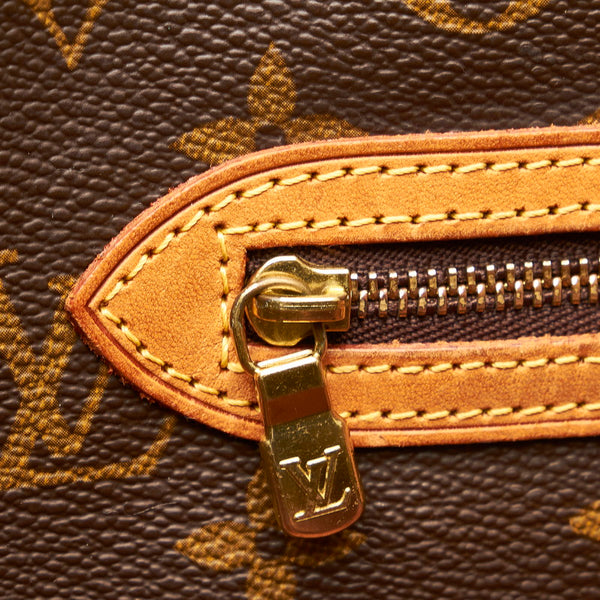 ルイ ヴィトン モノグラム サックショッピング トートバッグ ショルダーバッグ M51108 ブラウン PVC レザー レディース LOUIS VUITTON 【中古】
