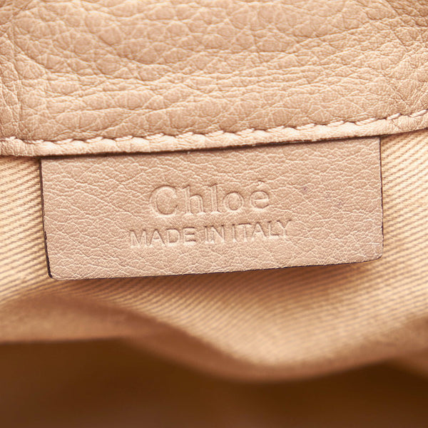 クロエ フェイ リュック バッグパック グレーベージュ レザー スエード レディース Chloe 【中古】