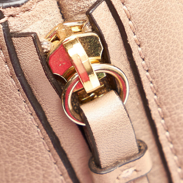 クロエ フェイ リュック バッグパック グレーベージュ レザー スエード レディース Chloe 【中古】