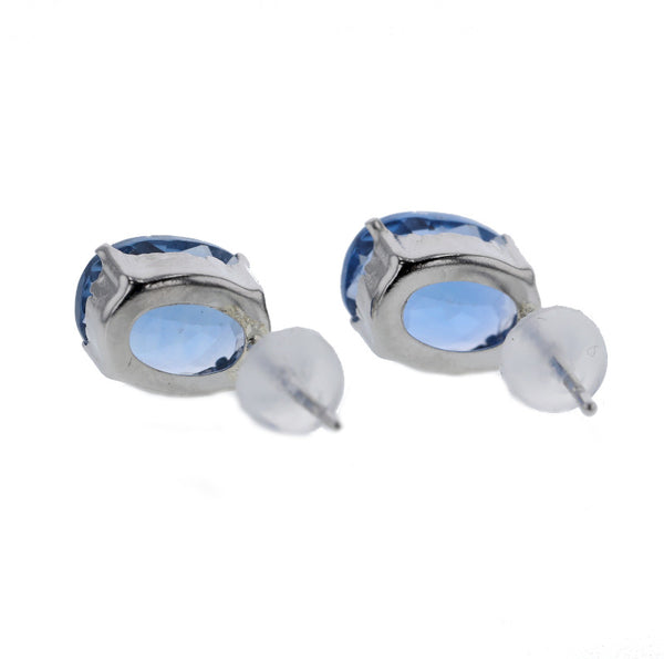 Pt900 プラチナ フローライト1.40ct×2 ピアス レディース 中古