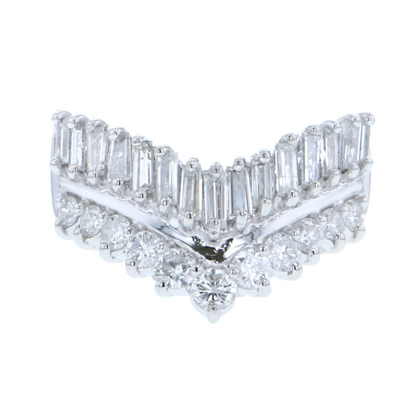 Pt900 プラチナ ダイヤ1.00ct リング 指輪 レディース 8.5号 中古
