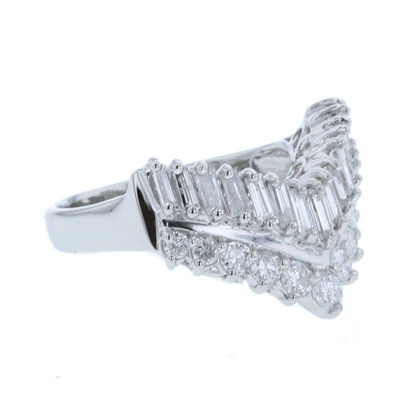 Pt900 プラチナ ダイヤ1.00ct リング 指輪 レディース 8.5号 中古