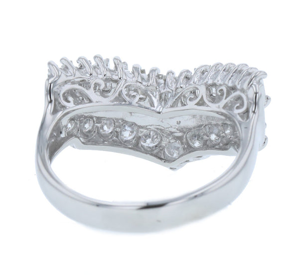 Pt900 プラチナ ダイヤ1.00ct リング 指輪 レディース 8.5号 中古