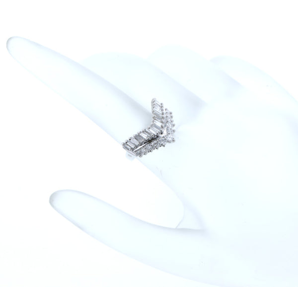 Pt900 プラチナ ダイヤ1.00ct リング 指輪 レディース 8.5号 中古