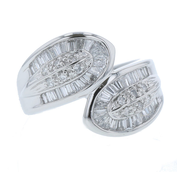 Pt850 プラチナ ダイヤ1.00ct リング 指輪 レディース 12号 中古