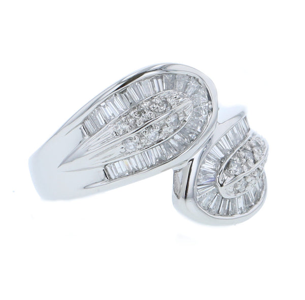 Pt850 プラチナ ダイヤ1.00ct リング 指輪 レディース 12号 中古