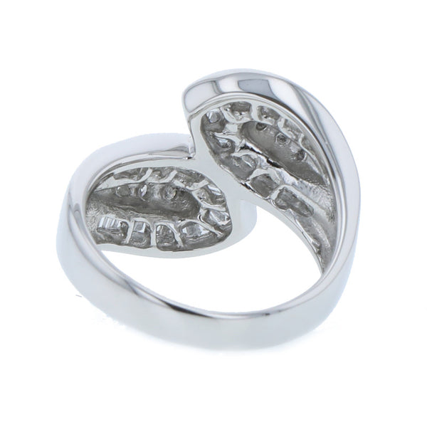 Pt850 プラチナ ダイヤ1.00ct リング 指輪 レディース 12号 中古