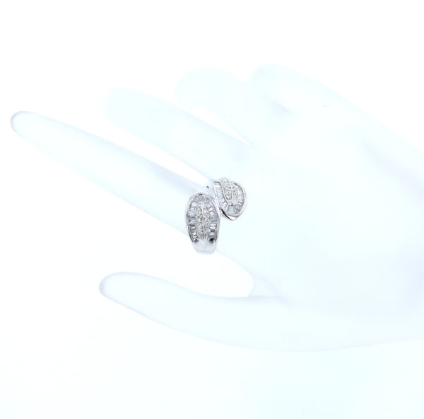 Pt850 プラチナ ダイヤ1.00ct リング 指輪 レディース 12号 中古