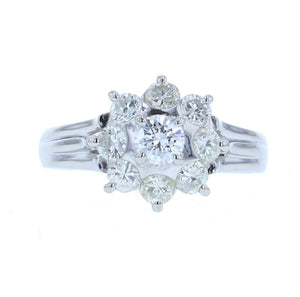 Pt900プラチナ ダイヤ1.00ct リング 指輪  11号 中古