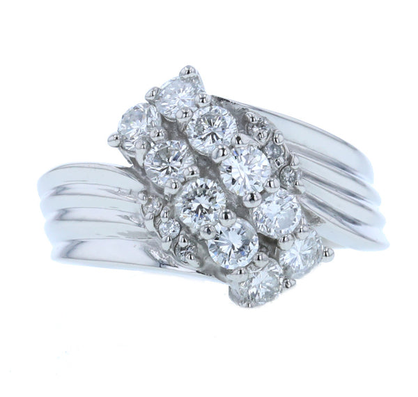 Pt900 プラチナ ダイヤ1.00ct リング 指輪 レディース 12号 中古