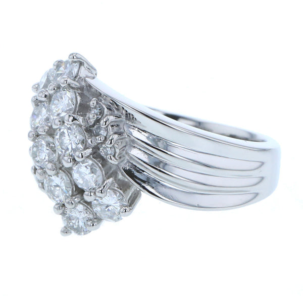 Pt900 プラチナ ダイヤ1.00ct リング 指輪 レディース 12号 中古