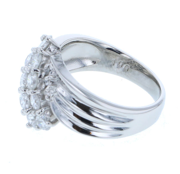 Pt900 プラチナ ダイヤ1.00ct リング 指輪 レディース 12号 中古