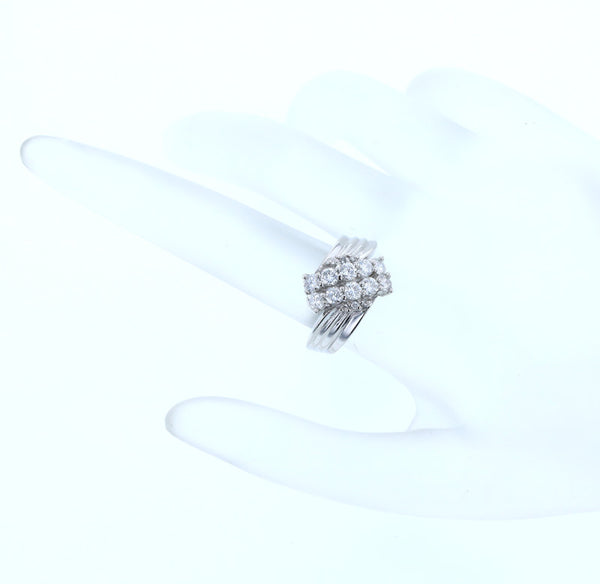 Pt900 プラチナ ダイヤ1.00ct リング 指輪 レディース 12号 中古