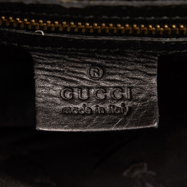 グッチ ヒステリア ハンドバッグ ショルダーバッグ 2WAY 197016 ブラック エナメル レザー レディース GUCCI 【中古】