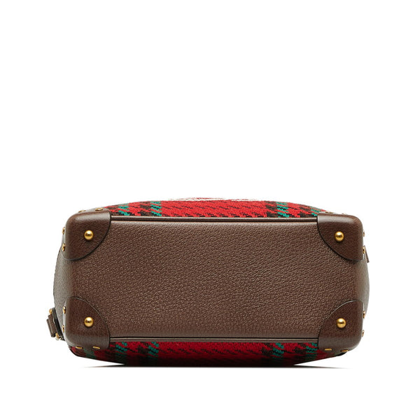 グッチ インターロッキングG 斜め掛け ショルダーバッグ 626363 ブラウン グリーン レッド キャンバス レザー レディース GUCCI 【中古】