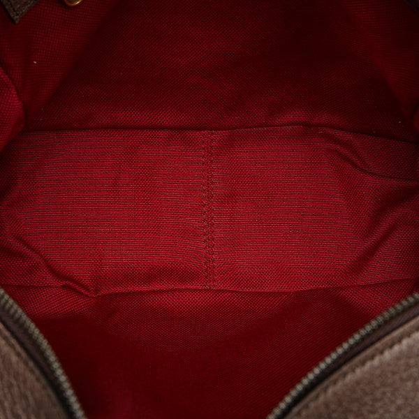 グッチ インターロッキングG 斜め掛け ショルダーバッグ 626363 ブラウン グリーン レッド キャンバス レザー レディース GUCCI 【中古】