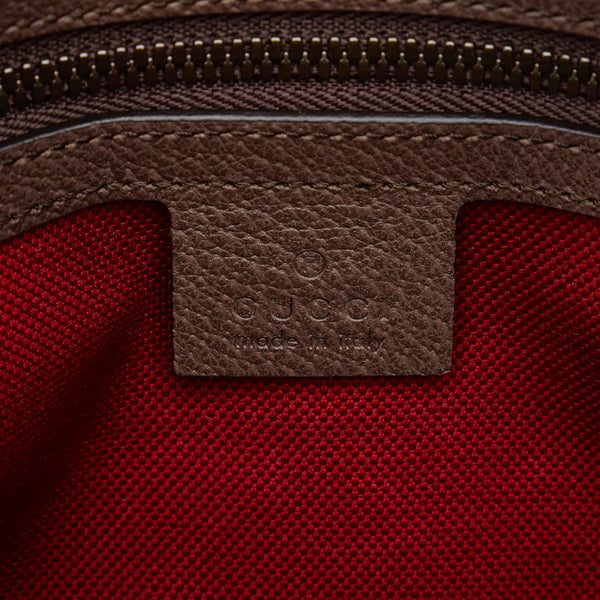 グッチ インターロッキングG 斜め掛け ショルダーバッグ 626363 ブラウン グリーン レッド キャンバス レザー レディース GUCCI 【中古】