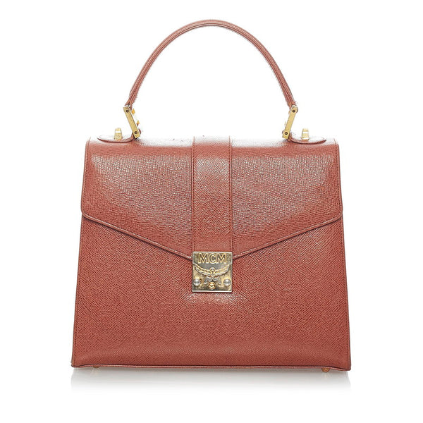 エム シー エム ハンドバッグ ショルダーバッグ 2WAY ブラウン レザー レディース MCM 【中古】
