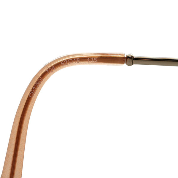 クロエ UVカット サングラス CE126S ライトブラウン グラデーション メッキ プラスチック レディース Chloe 【中古】