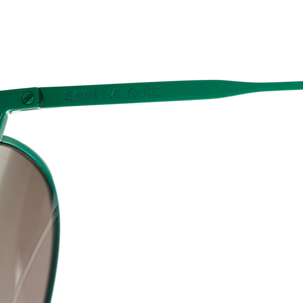 サンローラン サーフコレクション CLASSIC11 ティアドロップ サングラス グリーンミラー メタル プラスチック メンズ SAINT LAURENT 【中古】