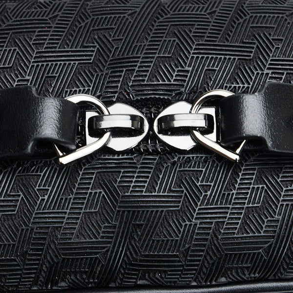 クリスチャンルブタン モノグラムエンボス ブラスター 斜め掛け ボディバッグ ウエストバッグ 1215213 ブラック レッド ラバー レザー レディース Christian Louboutin 【中古】