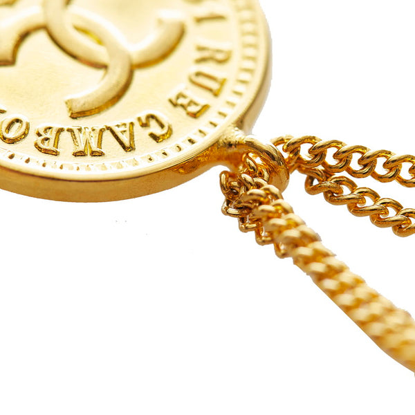 シャネル ゴールド メッキ マトラッセバッグモチーフ ココマーク ブローチ レディース CHANEL 【中古】