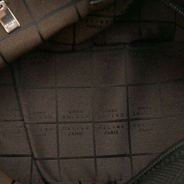セリーヌ ポーチ ブラック ナイロン レザー レディース CELINE 【中古】