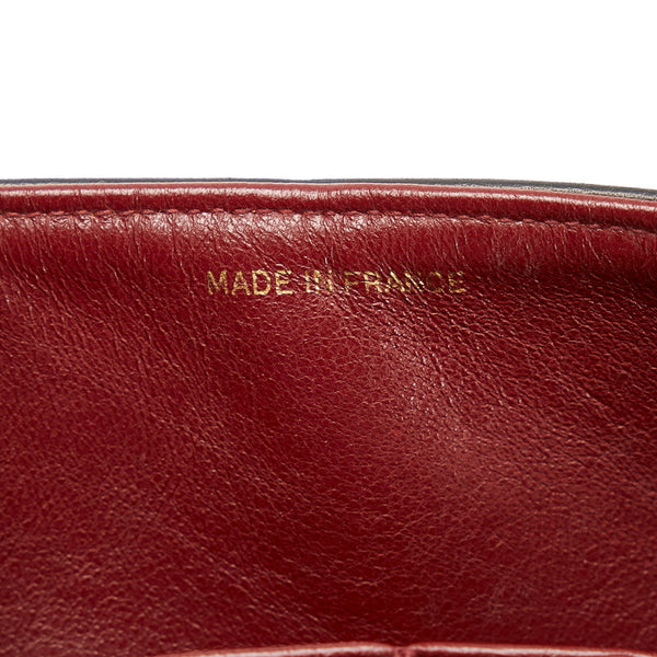 シャネル マトラッセ ダブルフラップ チェーンショルダーバッグ ブラック ゴールド レザー レディース CHANEL 【中古】