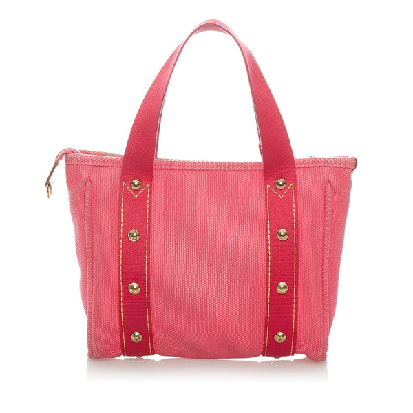 ルイ ヴィトン アンティグア カバPM ハンドバッグ M40088 ピンク キャンバス レザー レディース LOUIS VUITTON 【中古】