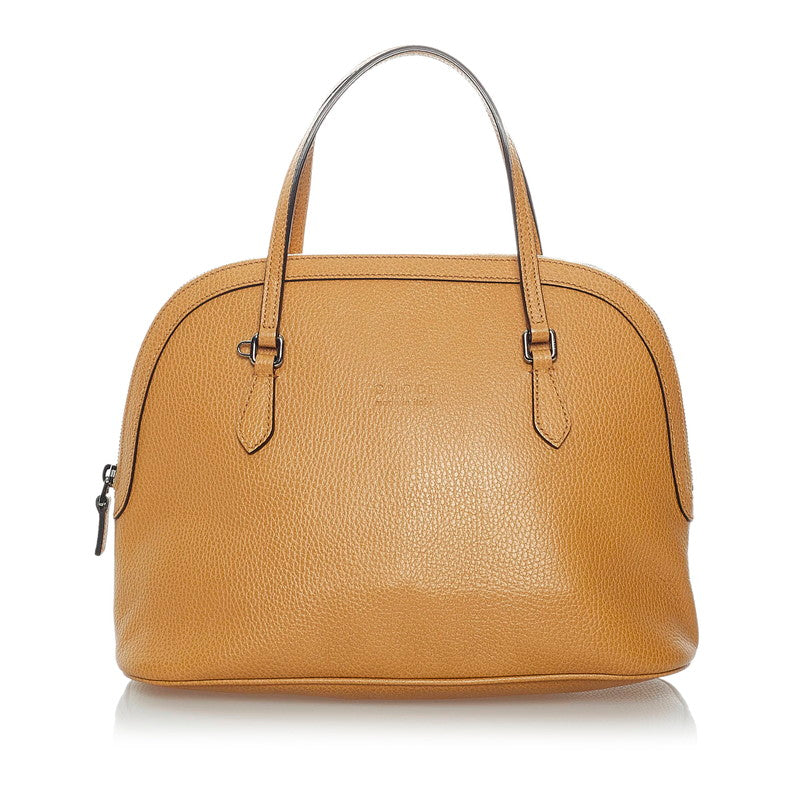 グッチ 420023 ブラウン レザー ハンドバッグ レディース GUCCI 【中古】