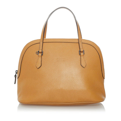 グッチ 420023 ブラウン レザー ハンドバッグ レディース GUCCI 【中古】