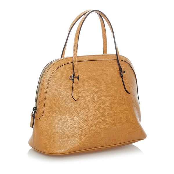 グッチ 420023 ブラウン レザー ハンドバッグ レディース GUCCI 【中古】