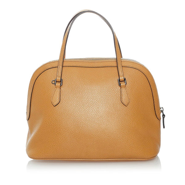 グッチ 420023 ブラウン レザー ハンドバッグ レディース GUCCI 【中古】