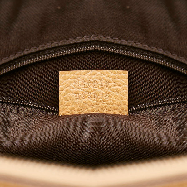 グッチ 420023 ブラウン レザー ハンドバッグ レディース GUCCI 【中古】