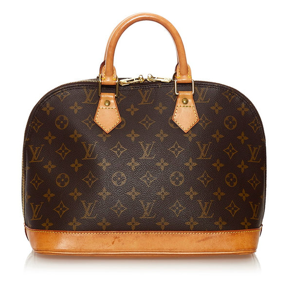 ルイ ヴィトン モノグラム アルマ ハンドバッグ M51130 ブラウン PVC レザー レディース LOUIS VUITTON 【中古】