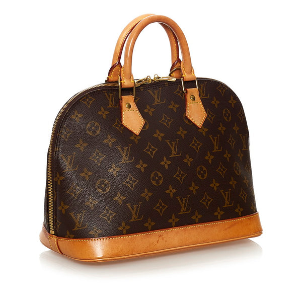 ルイ ヴィトン モノグラム アルマ ハンドバッグ M51130 ブラウン PVC レザー レディース LOUIS VUITTON 【中古】