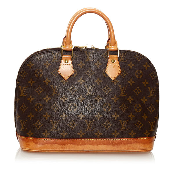 ルイ ヴィトン モノグラム アルマ ハンドバッグ M51130 ブラウン PVC レザー レディース LOUIS VUITTON 【中古】