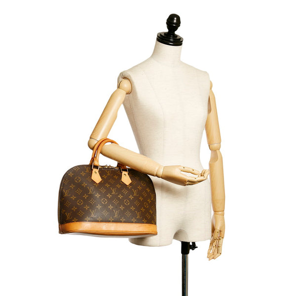 ルイ ヴィトン モノグラム アルマ ハンドバッグ M51130 ブラウン PVC レザー レディース LOUIS VUITTON 【中古】