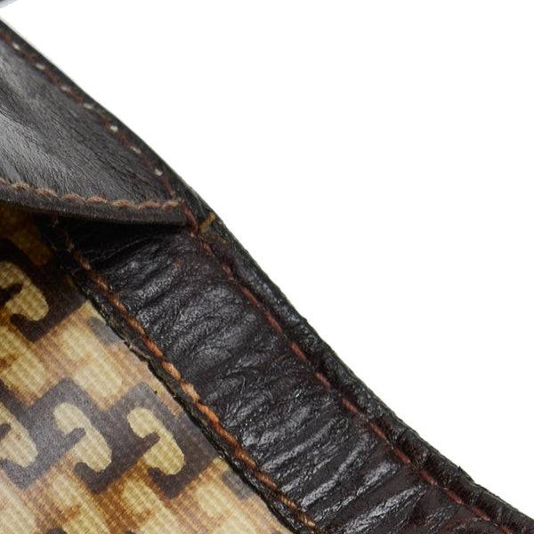 グッチ シェリーライン セカンドバッグ クラッチバッグ ブラウン スウェード レザー レディース GUCCI 【中古】