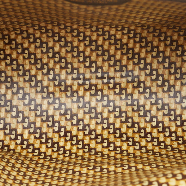 グッチ シェリーライン セカンドバッグ クラッチバッグ ブラウン スウェード レザー レディース GUCCI 【中古】