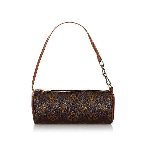 ルイ ヴィトン モノグラム パピヨン 付属ポーチ ブラウン PVC レザー ポーチ レディース LOUIS VUITTON 【中古】
