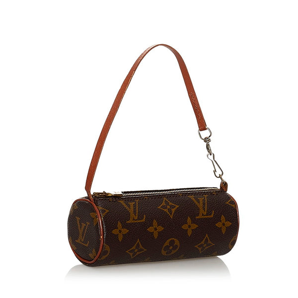 ルイ ヴィトン モノグラム パピヨン 付属ポーチ ブラウン PVC レザー ポーチ レディース LOUIS VUITTON 【中古】