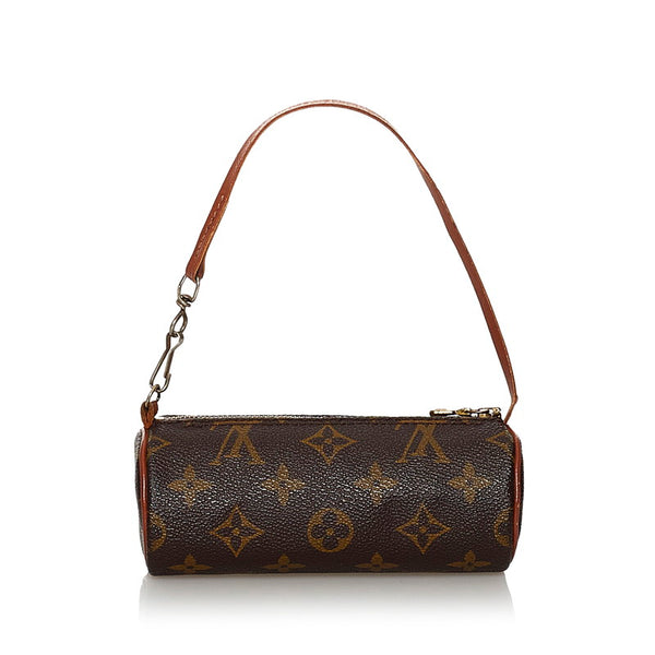 ルイ ヴィトン モノグラム パピヨン 付属ポーチ ブラウン PVC レザー ポーチ レディース LOUIS VUITTON 【中古】