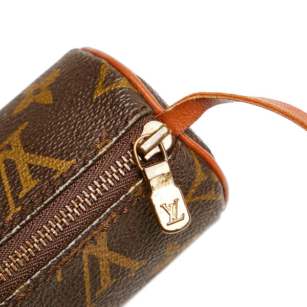 ルイ ヴィトン モノグラム パピヨン 付属ポーチ ブラウン PVC レザー ポーチ レディース LOUIS VUITTON 【中古】