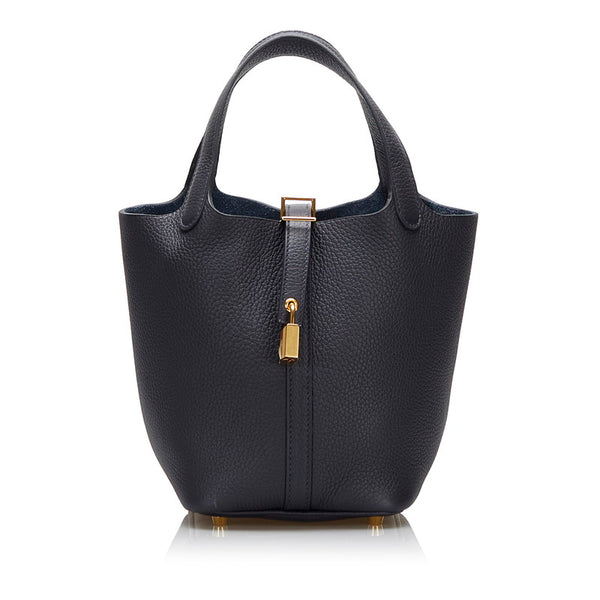 エルメス ピコタンロック PM ゴールド金具 ハンドバッグ キャバン トリヨンクレマンス レディース HERMES 【中古】