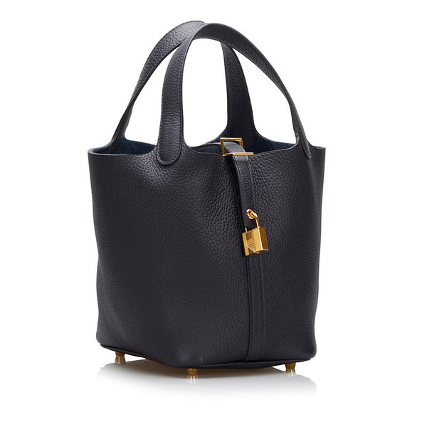 エルメス ピコタンロック PM ゴールド金具 ハンドバッグ キャバン トリヨンクレマンス レディース HERMES 【中古】