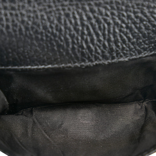 グッチ GGマーモント ダブルG 三つ折り財布 コンパクトウォレット   474746 ブラック レザー レディース GUCCI 【中古】